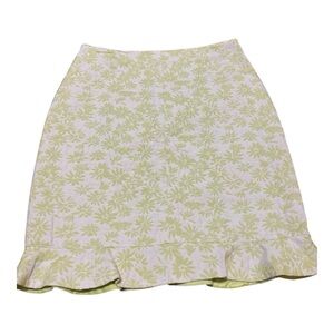 Dalia Floral Mini Skirt Women's Size 6 Pastel Green